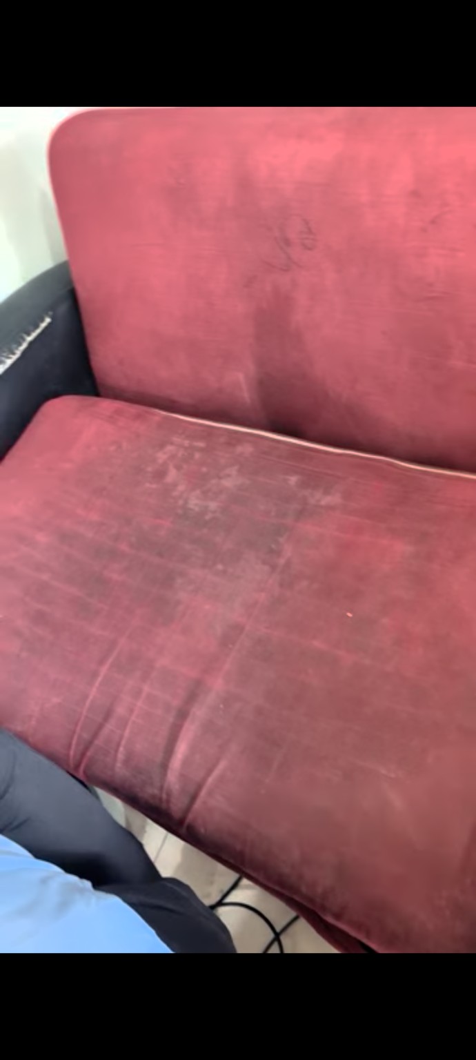 Before cuci sofa Edelwosh