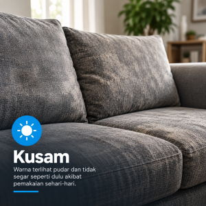 Ilustrasi sofa yang kusam